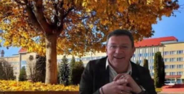 Profesor, rektor TNPU Bohdan Buiak pid chas vstupnoho slova